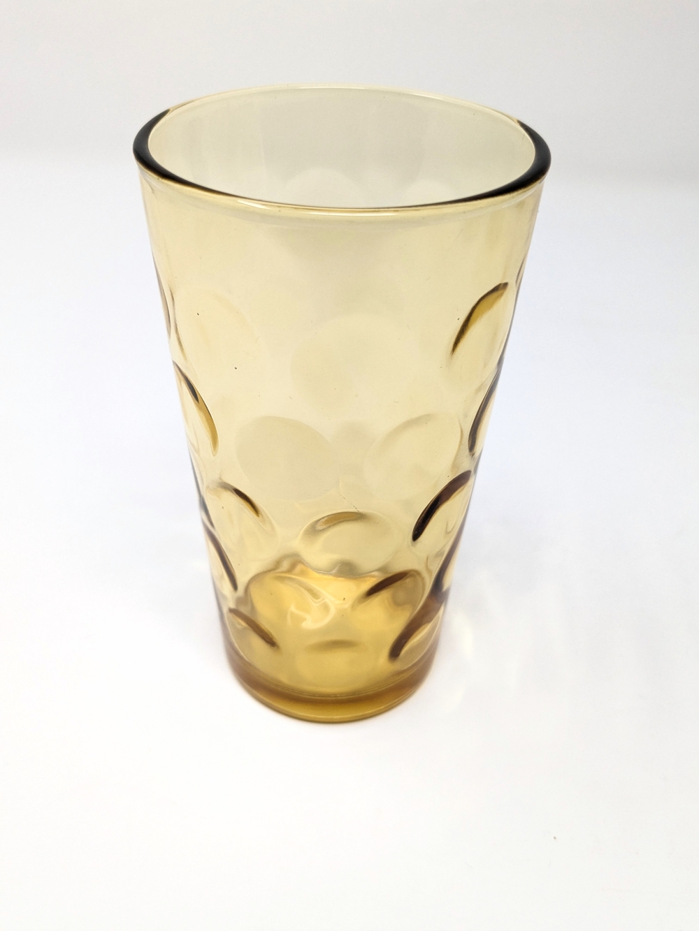 Vintage Hazel Atlas Amber Mid Century Pitcher and 5-Glass Set Retro Dot Pattern - Picture 8 of 15